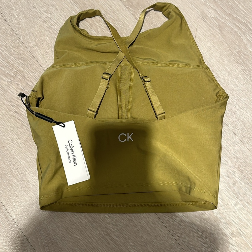 Calvin Klein Performance green two piece workout athletic set NWT - Picture 4 of 7